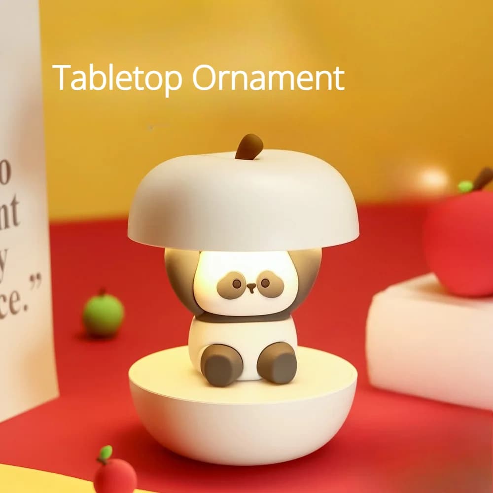 Söpö panda ladattava miniyölamppu himmennysominaisuudella