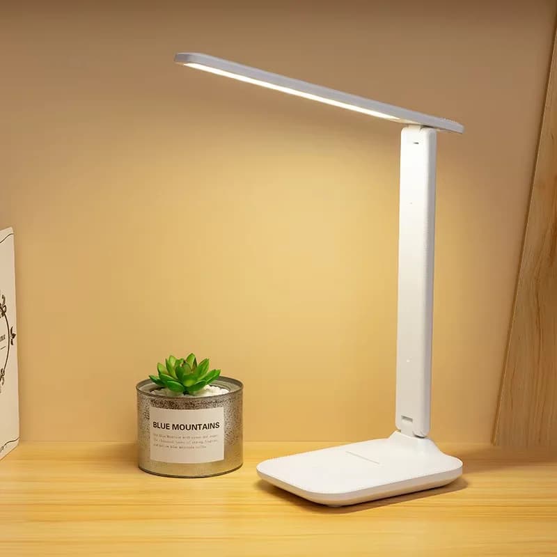 Taitettava himmennettävä LED-työpöytälamppu, 3 väriä
