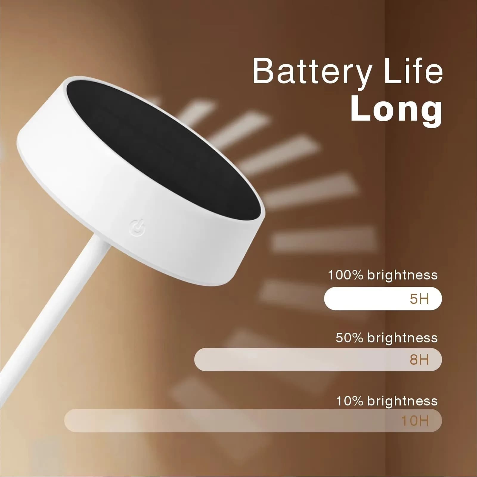 Aurinko-LED-pöytälamppu, USB-kaksoislataus, himmennettävä