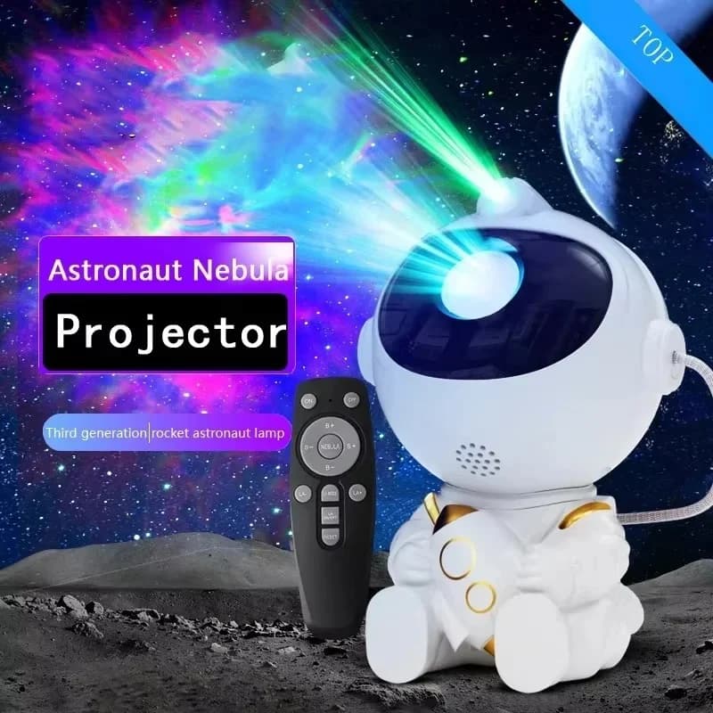 Astronauttiavaruusprojektorin LED-yövalo
