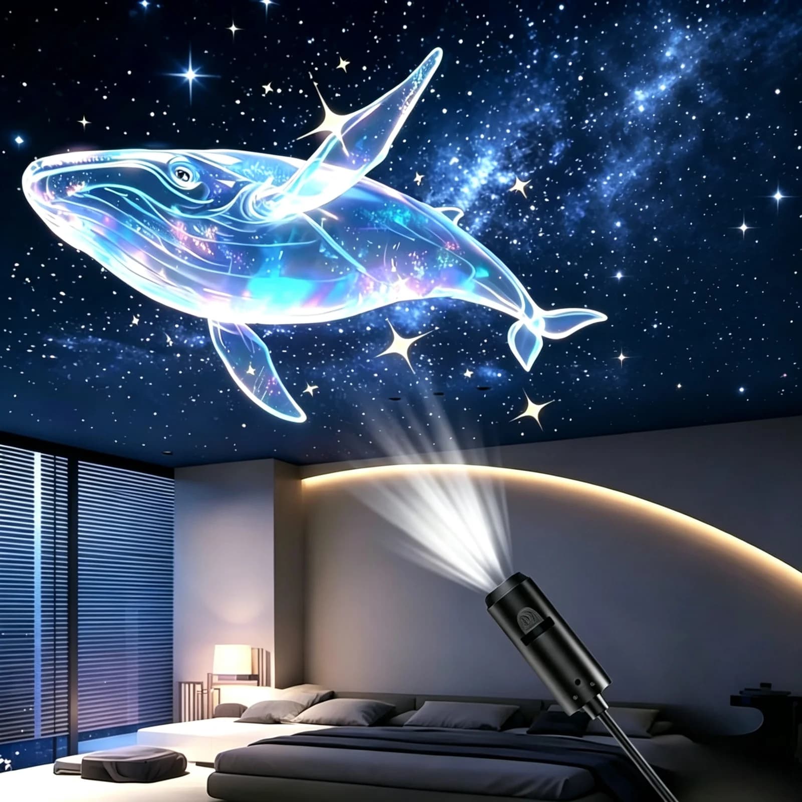 Mini Ocean -sarjan yövalo-projektori