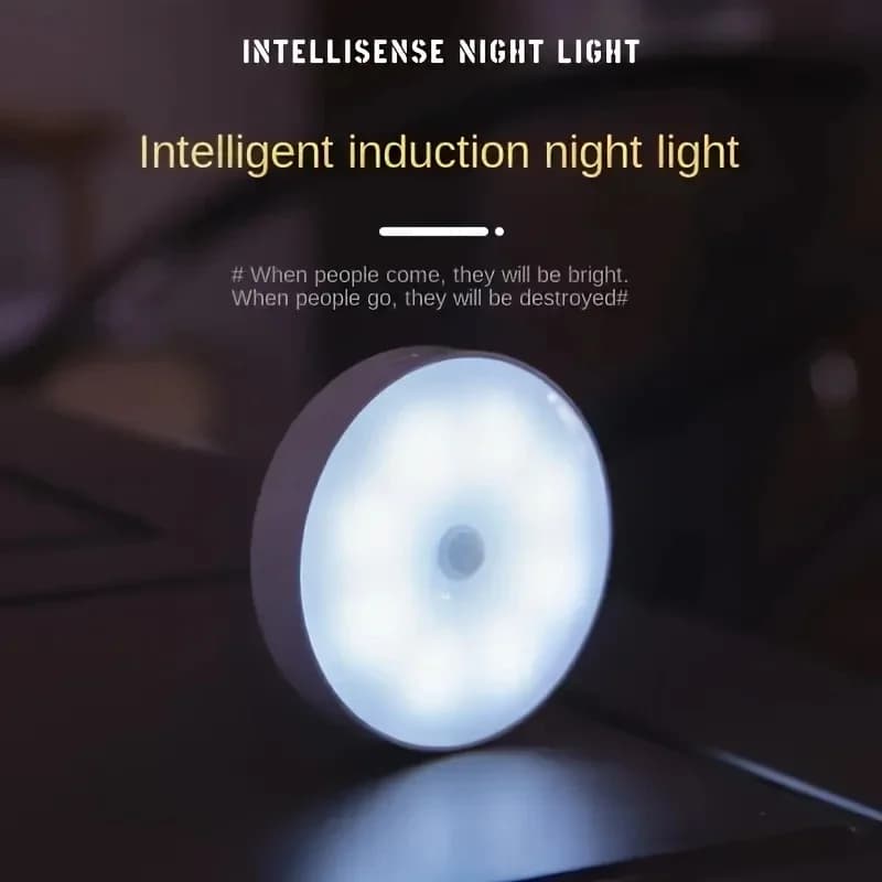 Ladattava liiketunnistimella varustettu LED-sängynvieruslamppu, Valkoinen